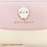 ちいかわ ラウンド長財布 ピンク 財布 ロングウォレット 合皮 キャラクター グッズ レディース キッズ 子供用 プレゼント ギフト かわいい おしゃれ