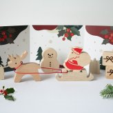 2026年10月発売　限定生産品　冬めぐりの積木　つみき からくり オークビレッジ　oakvillage