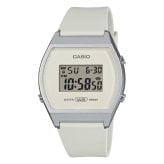 カシオ 腕時計 レディース ホワイト 白 シルバー デジタル 海外モデル 逆輸入 50m防水 ストップウォッチ タイマー LEDライト 小さめ 軽量 スポーツ 学生 仕事 誕生日 プレゼント ギフト CASIO 収納ケース付き 成人 卒業 入学