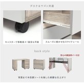 システムベッド システム デスク+ワゴン+ 3点セット ロフト 下収納 キャスター付き デスク 学習デスク 勉強机 サイドワゴン かわいい 子供部屋 キッズ家具 子ども部屋 進学 入学 ロフトベッド 学習机付きベッド デスク付きベッド 子供用ベッド 寝具 新生活