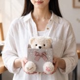 ネックレス レディース ハッピーテディベア ステンレス 彼女 女性 誕生日プレゼント 記念日