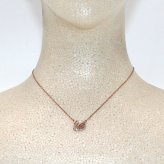 スワロフスキー swarovski ネックレス Swan 5469989 スワン ペンダント アクセサリー レディース ローズゴールド+ピンク 海外正規品