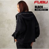 FUBU フブ パーカー メンズ レディース fam-62706 スタッズ ジップ フーディー フルジップ ジップアップ スウェット 迷彩 カモフラ 刺繍 ビッグシルエット ストリート ヒップホップ ダンス カジュアル トップス M L XL XXL 2026FW Karlas