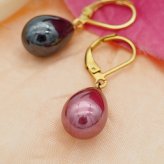ピアス 金属アレルギー サージカルステンレス フープ 落ちない 引っかからない 外れにくい フック パール 真珠 しずく 雫 イミテーション 大粒 カラー