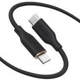 Anker 1.8mケーブル 急速充電 USB-C & USB-C ケーブル　Power Line III Flow usb-c ミッドナイトブラック　A8553N12 最大240Wの高出力 ・ノートパソコン・タブレット・スマートフォンなど幅広い機器対応