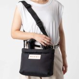 マルニ MARNI PUFF E/W TOTE BAG パフ トートバッグ BMMP0131U2 P8068 ショルダーバッグ メンズ レディース バッグ ブラック