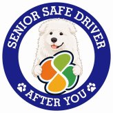 カーサイン 高齢者マーク SENIOR SAFE DRIVER マレンマシープドッグ ステッカー シール 直径13cm 肉球 日本製 車