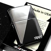 ZIPPO ライター かっこいい ブラック＆シルバー ジッポ ロゴ エッチング彫刻 銀差し ギフト 黒 銀 メンズ おしゃれ プレゼント