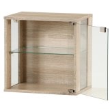 コレクションボックス(前・側板ガラス) オーク オーク・オークホワイト 2色展開 収納ラック オープンラック シェルフ 整理棚 収納家具 おしゃれ シンプル 新生活 インテリア 不二貿易