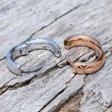 ハワイアンジュエリー ピアス 太め 片耳 両耳 レディース メンズ サージカルステンレス 金属アレルギー対応 つけっぱなし シルバー ゴールド ピンクゴールド プレゼント ギフト