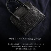クロコダイル ミニバッグ 2way リボン付き ハンドバッグ ショルダーバッグ 日本製 マット加工 本革 JRA ギフト プレゼント 4F (06002017r)