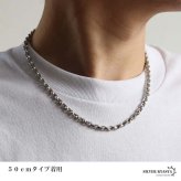 ペーパーチェーンネックレス 六字真言 小粒 ストーンネックレス 燻し アンティーク シルバー 50cm 60cm ホワイトメタル 梵字 細身 二重ロック キラキラ 煌めく 高級感 重厚感 かっこいい メンズ 男性