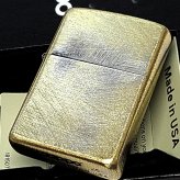 ZIPPO ライター アンティークゴールド ブラス ユーズド加工 おしゃれ シンプル ヴィンテージ加工 金 ビンテージ風 メンズ かっこいい  ギフト プレゼント