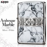 ZIPPO おしゃれ ライター アラベスク＆大理石 ジッポ Arabesque Marble 両面加工 彫刻 シルバー ホワイト かっこいい メンズ ギフト プレゼントッポ ライター かっこいい 5面加工 エッチング彫刻 金赤 金タンク メンズ プレゼント ギフト