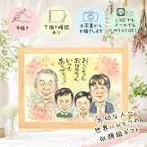 似顔絵 敬老の日 ギフト 贈り物 名入れ プレゼント 手描き 敬老の日 長寿 お祝い 誕生日 記念日 おばあちゃん おじいちゃん 祖父母 下書き確認 名入れ 修正無料 喜ばれる 実績多数 親孝行 宝物 感謝 思い出 長寿 お祝い返し 米寿祝い ホワイトデー 引っ越し オーダーメイド 傘寿祝い 白寿祝い ウェディングギフト 色紙 キレイ 節目 クリスマス 家族