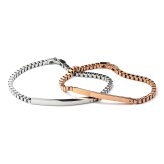 ペアブレスレット つけっぱなし 刻印 ステンレス 金属アレルギー ブランド 大人 ダイヤモンド シンプル IDプレート ボックスチェーン 金アレ サージカルステンレス 2本セット クリスマス 誕生日 記念日 プレゼント テラグラティア Terra-gratia PairBracelet【lstb015pair】