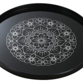 8.3丸盆　蓮華　 インテリア 漆器 盆 カタログギフト 景品 粗品