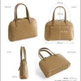 クロコダイル ミニバッグ 財布 2WAY 仕様 マット加工 センター取り レディース ショルダーバッグ 小さめ 軽量 クロコダイル財布 鰐革鞄 本革 本皮 ワニ革 母 女性 ギフト プレゼント 4FA (06000640r)
