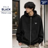 Reebok リーボック ジップパーカー メンズ レディース rm-6105 スウェットパーカー フルジップ 長袖 フーディー 裏起毛 暖かい ロゴ 刺繍 ビッグシルエット オーバーサイズ 羽織り スポーティ カジュアル M L LL 2026FW Karlas 別注