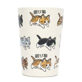 飛び猫 ICEBEANS 2WAY 真空二重タンブラー 450ml 定形外 送料無料 502-301 コップ ドリンクホルダー 猫 ネコ ねこ にゃんこ ステンレス 保温保冷 真空二重構造 コンパクト 持ち運び ユニセックス アウトドア ランチ 仕事 学校