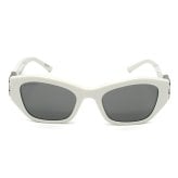 バレンシアガ BALENCIAGA サングラス アジアンフィット UVカット アイウェア スクエア BB0311SK-003 メンズ レディース ユニセックス ホワイト+グレー 海外正規品