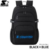 STARTER スターター リュック 大容量 25L 軽量 3層式 PC収納 a4 レディース メンズ 学生 高校生 通勤 通学 新生活 入学準備 ブランド ロゴ スクールリュック スポーツリュック アウトドア 旅行 黒 2026fw