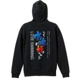 水泳 競泳 パーカー プルオーバー メンズ レディース ジュニア 練習着 裏パイル おもしろ 名入れ スウェット おしゃれ キッズ 大きいサイズ 文字入れ無料 「やっぱり水泳が好きやねん」 アートワークスコウベ 【送料無料】