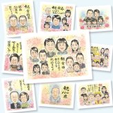 金婚式のプレゼントに、特別な日にぴったりの似顔絵。下書き確認ができるので、安心して贈れます。 金婚式 似顔絵 ギフト 名入れ 贈り物 手描き プレゼント 金婚式 銀婚式 結婚記念日 大人数 祖母 おばあちゃん 家族 おじいちゃん 夫婦 下書き確認 修正無料 名入れ サプライズ そっくり 親孝行 かわいい 結婚記念日 長寿 感謝 50周年 親孝行 米寿祝い 快気祝い カラフル 記念日 白寿祝い 応援