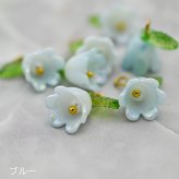 【在庫限り】小さなスズランのお花が揺れる 清楚＆可憐なロング チェーン ピアス 金属アレルギー対応 ステンレス製 小ぶり かわいい