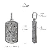 ハワイアンジュエリー ペア ペンダントトップ 金属アレルギー 対応 純チタン 刻印 無料 誕生石 ドッグタグ Sサイズ チェーン別売りステンレスより軽く肌に優しい カップル プレゼント ハロウィン 【品番：TIP408SP】