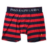ポロラルフローレン：COTTON STRETCH POUCH ボクサーブリーフ（クルーズネイビー/RL2000レッドストライプ)[ボクサーパンツ/ 男性下着/ メンズインナー/人気ブランド/おすすめギフト/誕生日プレゼント/メンズファッション]