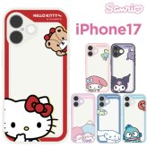 サンリオ iPhone17 ケース クリア 半透明 ハローキティ マイメロディ ハンギョドン  キャラクター グッズ スマホ カバー エアクッション ハイブリッド 耐衝撃 iPhone 2025 6.3inch ２眼 アイホン アイフォン マットクリア SANG-579