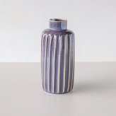 陶器の花瓶 削ぎ ロング S・M・L フラワーベース セン トーツウ｜レッド ブルー パープル｜ おしゃれ かわいい｜北欧 カフェ風 インテリア 一輪挿し 花びん 花器｜ギフト プレゼント 新生活 母の日【TOTU】