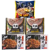 千房 お好み焼 いか焼そば セット 3種 計5点入 お好み焼き 冷凍 焼きそば 温めるだけ レンチン 粉もん
