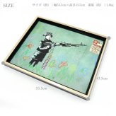 ユーパワー アートフレーム バンクシー クレヨンシューター bk-10004 Banksy 絵画 ストリート 壁画 ステンシルアート