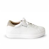 ルコライン スニーカー ルコライン 靴 RUCO LINE RUCO-002GO CALF PU LUX ホワイト 白 / かかと ゴールド 合皮 無地 ローカット ファスナー無し ルコライン レディース シューズ RUCO LINE ルコラインスニーカー フラットソール 新作 取扱店 京都 母の日