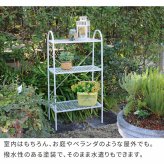ラック オープン３段 「TWILL」 ツイル TW002 シェルフ 棚 オープンシェルフ３段 スチール アイアン 幅60 フラワー スタンド 花台 植木鉢 プランター 室内 屋外 店舗 オフィス スリム おしゃれ 収納 間仕切り パーテーション 新生活