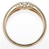 K18PG 18金 ピンクゴールド ダイヤモンド リング 指輪 19号 0.28ct ダイヤリング 天然ダイヤ レディース 伏せ込み フチあり ひっかかりにくい 普段使い デイリー ジュエリー アクセサリー プレゼント ギフト