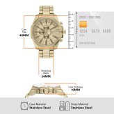 ディーゼル DIESEL 腕時計 メンズ クロノグラフ MEGA CHIEF SLIM ステンレススチールウォッチ DZ4716【2026 新作】