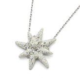 スワロフスキー swarovski ネックレス アクセサリー 5534887 Edelweiss エーデルワイス ペンダント レディース シルバー+ホワイト 海外正規品