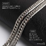 ステンレス 馬蹄ネックレス クロスネックレス ペンダント ホースシュー メタル キラキラ ダブル喜平 細身 シンプル シルバー 十字架 お洒落 ストーン かっこいい メンズ 男性 金属アレルギー対応