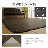 ラグカバー 引っかき傷防止 抗菌 シワになりにくい ずれにくい 約190×240cm