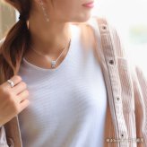 ハワイアンジュエリー ネックレス シルバー バレル シルバー ネックレス 誕生石入れ可 ジルコニア クロス チューブ プルメリア柄 シルバー925 ギフトラッピング可能 チェーン 長さ選べる プレゼント ハロウィン 【品番：CG-SP2638】