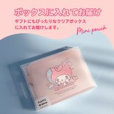 シリコンミニポーチ FLAPPO フラッポ サンリオ SANRIO 甘えんぼ ナミダ フラット ポーチ ミニ カードケース リップ ミニサイズ クロミ KUROMI キャラ 子供 クリア シリコン  シリコン製 マチ無し シンプル パステルカラー 女の子 レディース