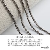 ステンレス 定番 ボールチェーンネックレス 燻し ヴィンテージ シンプルネックレス 幅2mm 40cm 45cm 50cm 55cm シルバー 細身 アンティーク グレー 人気 デイリー 普段使い 玉 球 お洒落 メンズ 男性 金属アレルギー対応