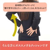 デスク チェア オフィス ワーク サポート クッション 腰 背中 姿勢 約45×45cm
