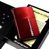 ZIPPO ライター スマートライン イオンレッド おしゃれ ジッポ ロゴ 赤 シンプル かっこいい レディース メンズ プレゼント ギフト
