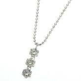ネックレス レディース プラチナ PT900 ダイヤ 0.5ct スリーストーン ペンダント 3石 誕生石 記念日 誕生日 ギフト プレゼント 妻 彼女 贈り物