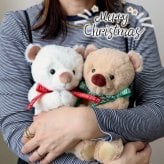 ぬいぐるみ くま 名入れ 【名入れも出来る ふわふわベア】 誕生日プレゼント 1歳 2歳 3歳 女の子 男の子 クリスマス 名前 癒し 赤ちゃん 子供 テディベア 可愛い 女性 彼女 友達 娘 孫 記念日 彼氏 お揃い おしゃれ 出産祝い 記念品 メモリアル おもちゃ 母 安眠 息子 小学生 白 茶色 ファーストベア カップル リラックス KUU&FUU(3Sサイズ) 約22cm 80235