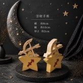 国産ヒノキの星座組み木｜全12星座セット｜木製インテリア・誕生日プレゼント